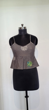 Saleti Peplum Bagh Printed Slip Top