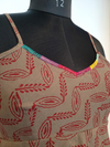 Patti Peplum Bagh Printed Slip Top