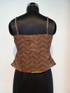 Patti Peplum Bagh Printed Slip Top