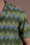 Batik Chevron Embroidered Shirt