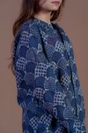 Indigo Batik Hand Embroidered Shirt