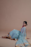 Neel Kamal Chanderi Saree