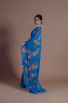 Batakh Batik Linen Saree