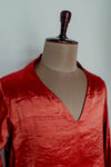 Narangi Chanderi Top