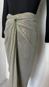 Sea Green Sequin Drape Skirt – Sea-inspired Elegance