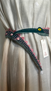 Gond Ghariyal Belt – Deep Green Multicoloured