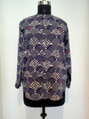 Indigo Batik Hand Embroidered Shirt