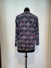 Indigo Batik Hand Embroidered Shirt