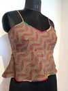 Patti Peplum Bagh Printed Slip Top