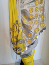 Basanti Mashroo Hand Embroidery Saree