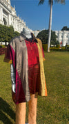 Chanderi Tissue Kaftan Shirt– Sheer Elegance, Pure Art