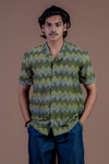 Batik Chevron Embroidered Shirt
