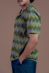 Batik Chevron Embroidered Shirt