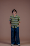 Batik Chevron Embroidered Shirt