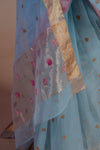 Neel Kamal Chanderi Saree