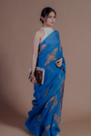 Batakh Batik Linen Saree