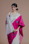 Gulabi Boota Saree