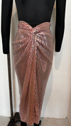 Baby Pink Sequin Drape Skirt