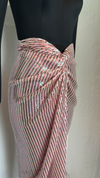Baby Pink Sequin Drape Skirt