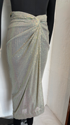 Sea Green Sequin Drape Skirt – Sea-inspired Elegance