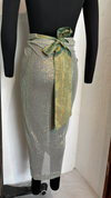 Sea Green Sequin Drape Skirt – Sea-inspired Elegance