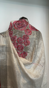 Gulaab Linen Saree