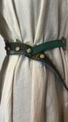 Gond Ghariyal Belt – Sea Green Multicoloured