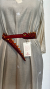 Gond Ghariyal Belt – Red Multicoloured